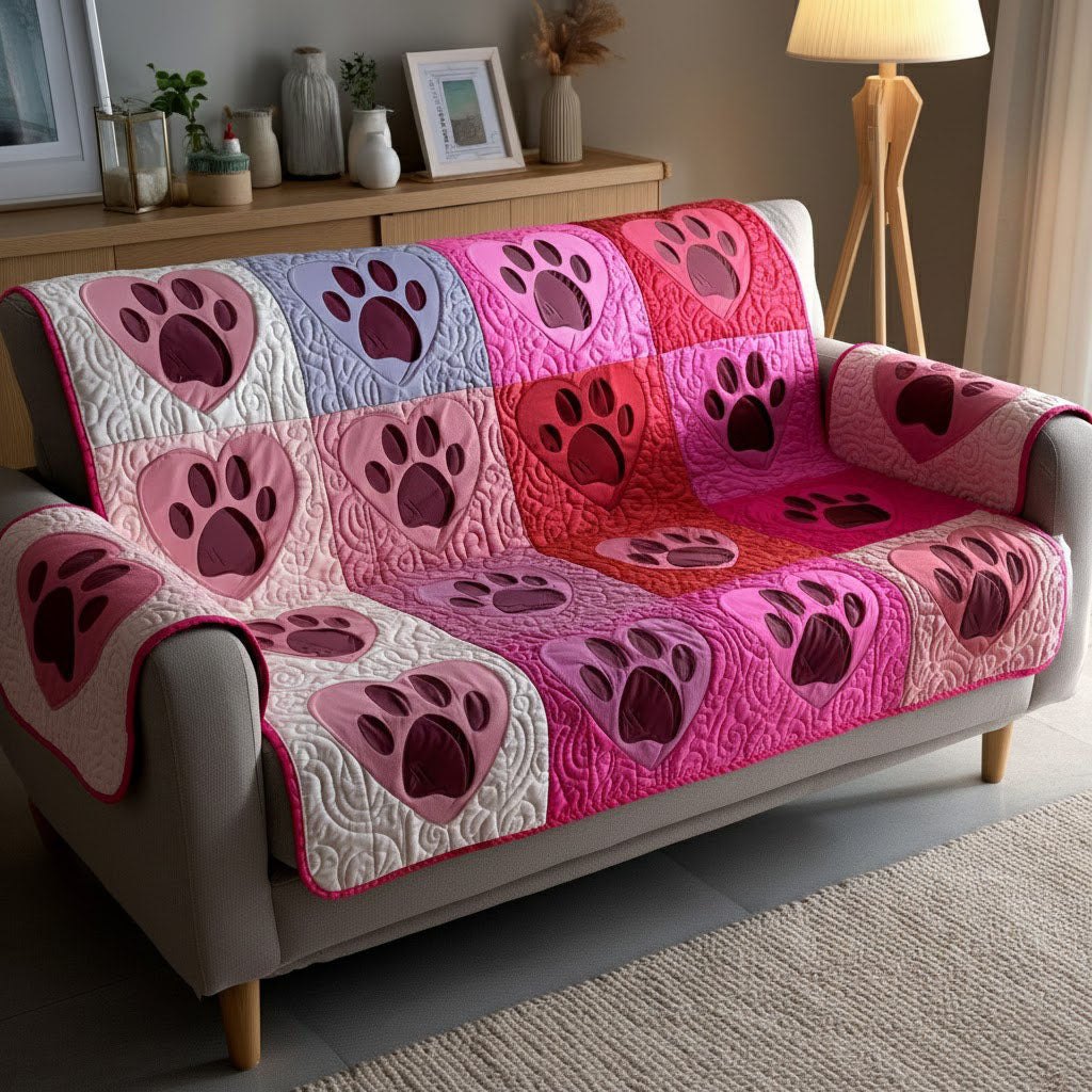 Paw Petals Sofa Cover