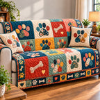 Paw Print Memories Sofa Cover