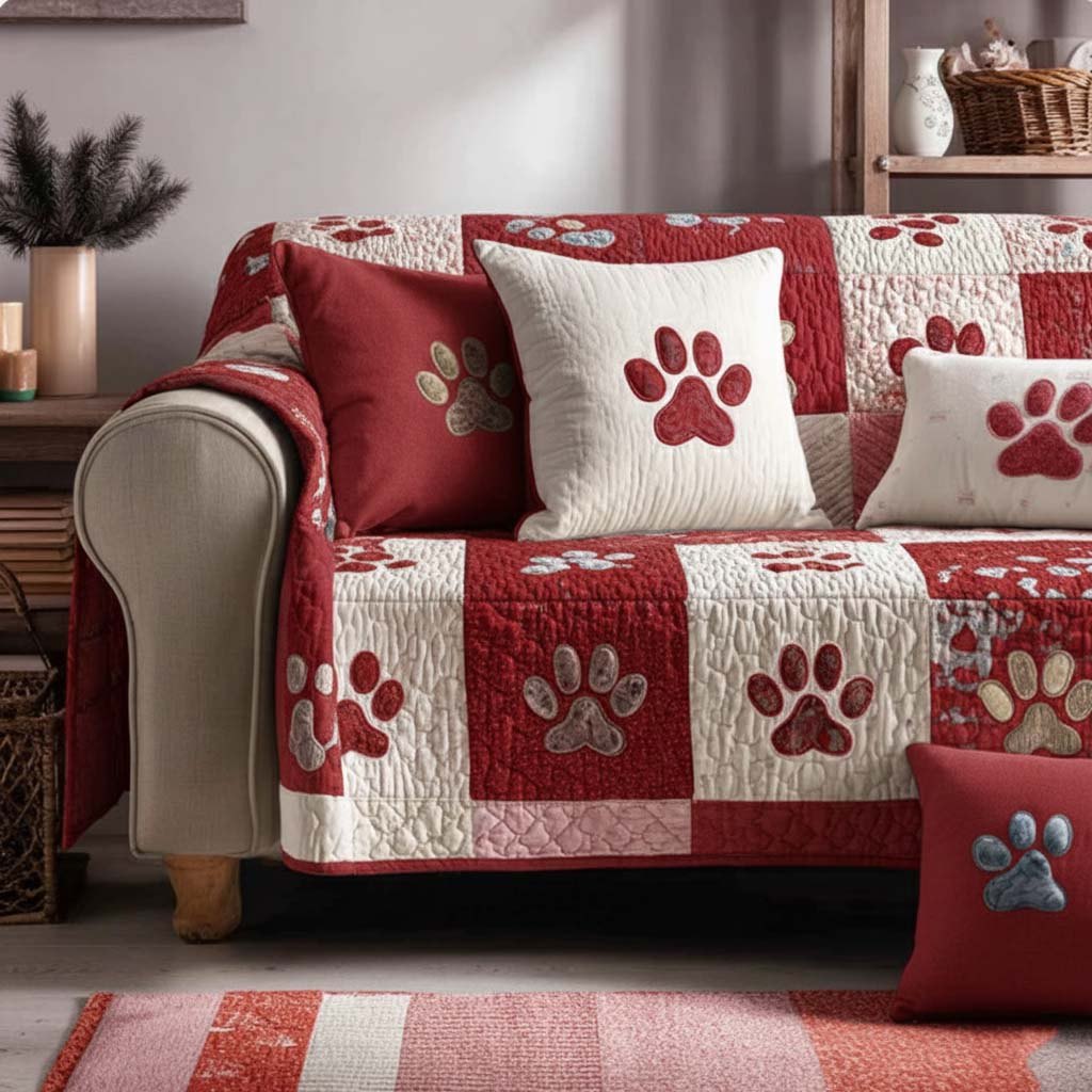 Paw Sweetheart Sofa Cover