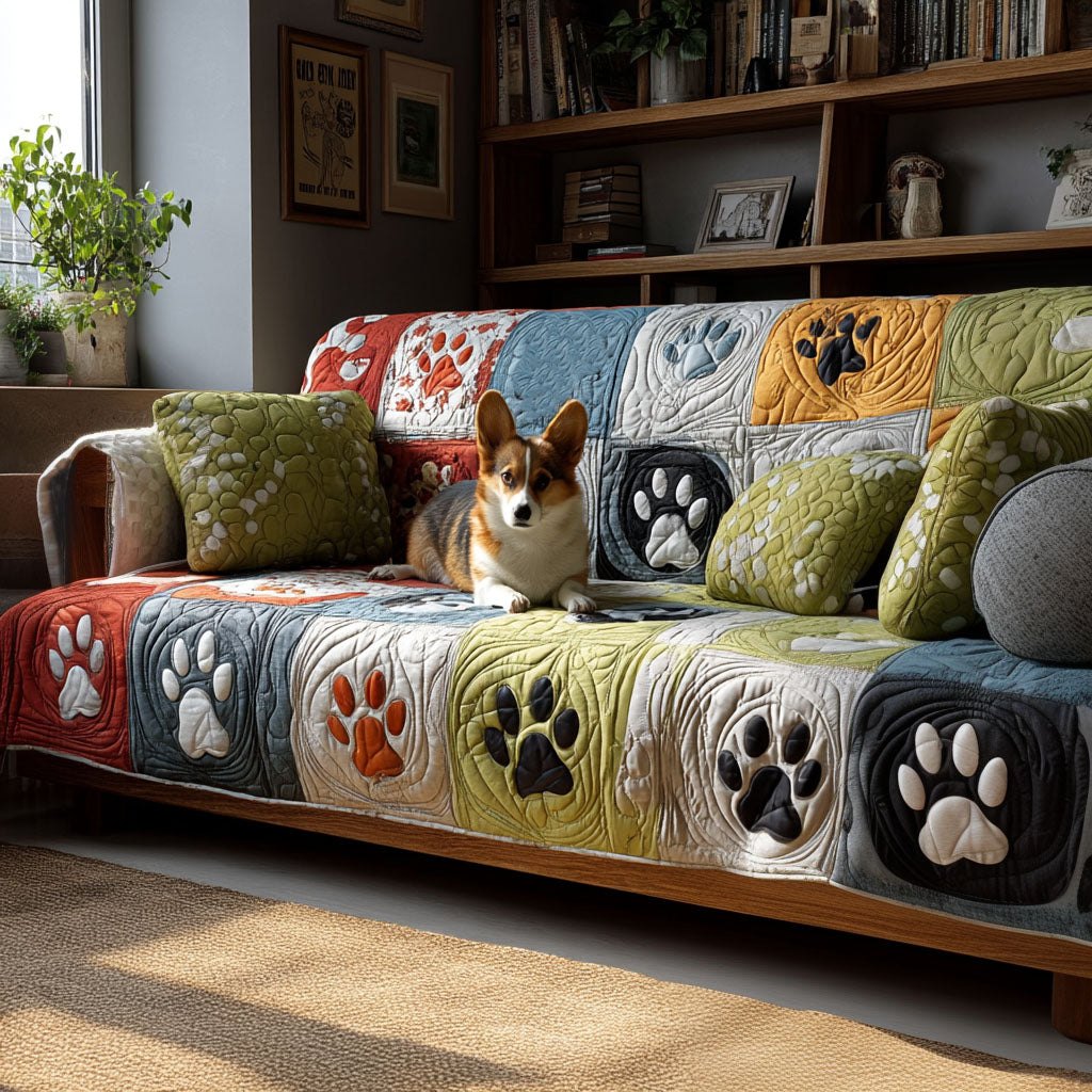 Paw Timber Cottage Sofa Cover