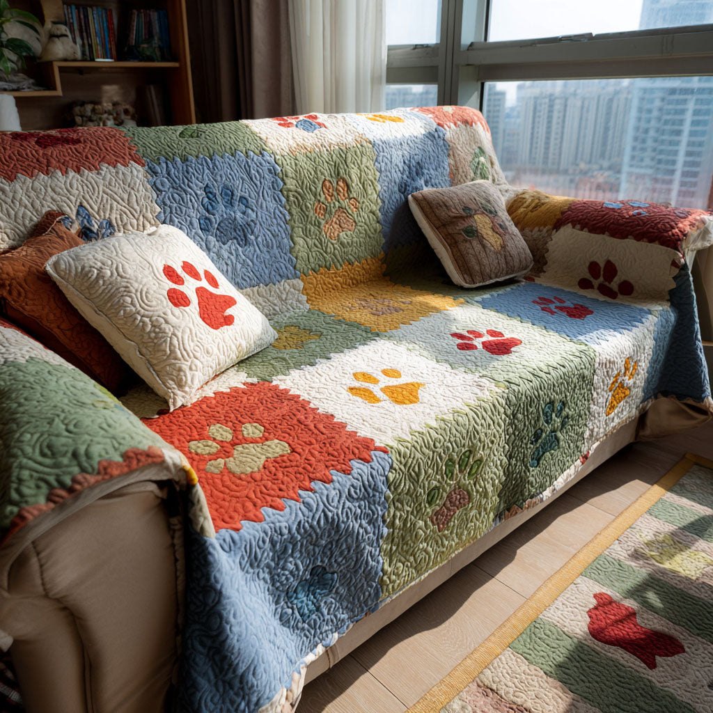 Paw Wood Retreat Sofa Cover