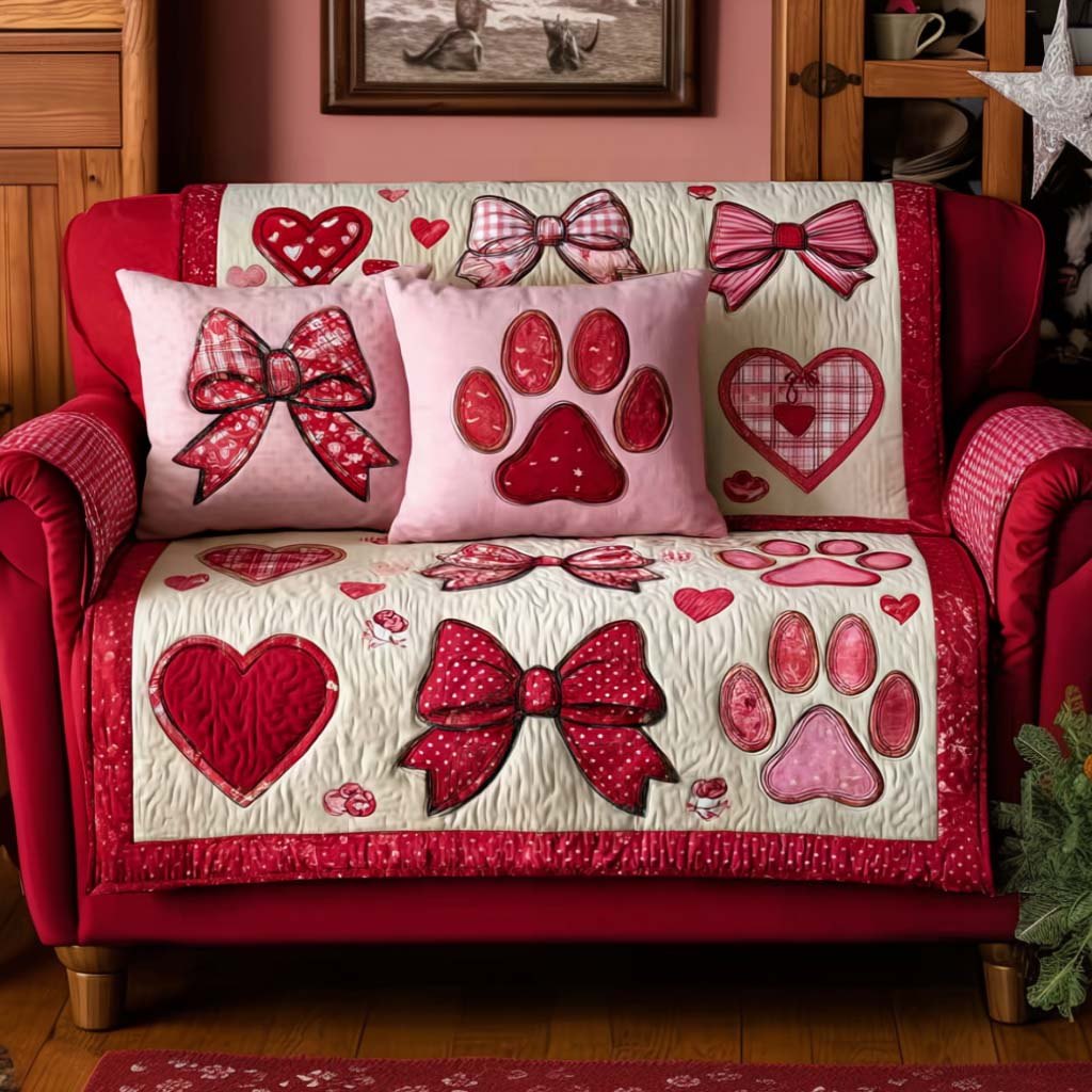 Pawfect Valentine Sofa Cover