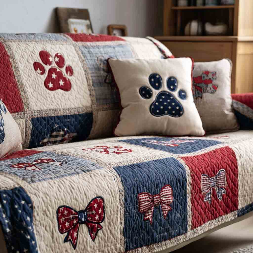 Pawprint Harmony Sofa Cover