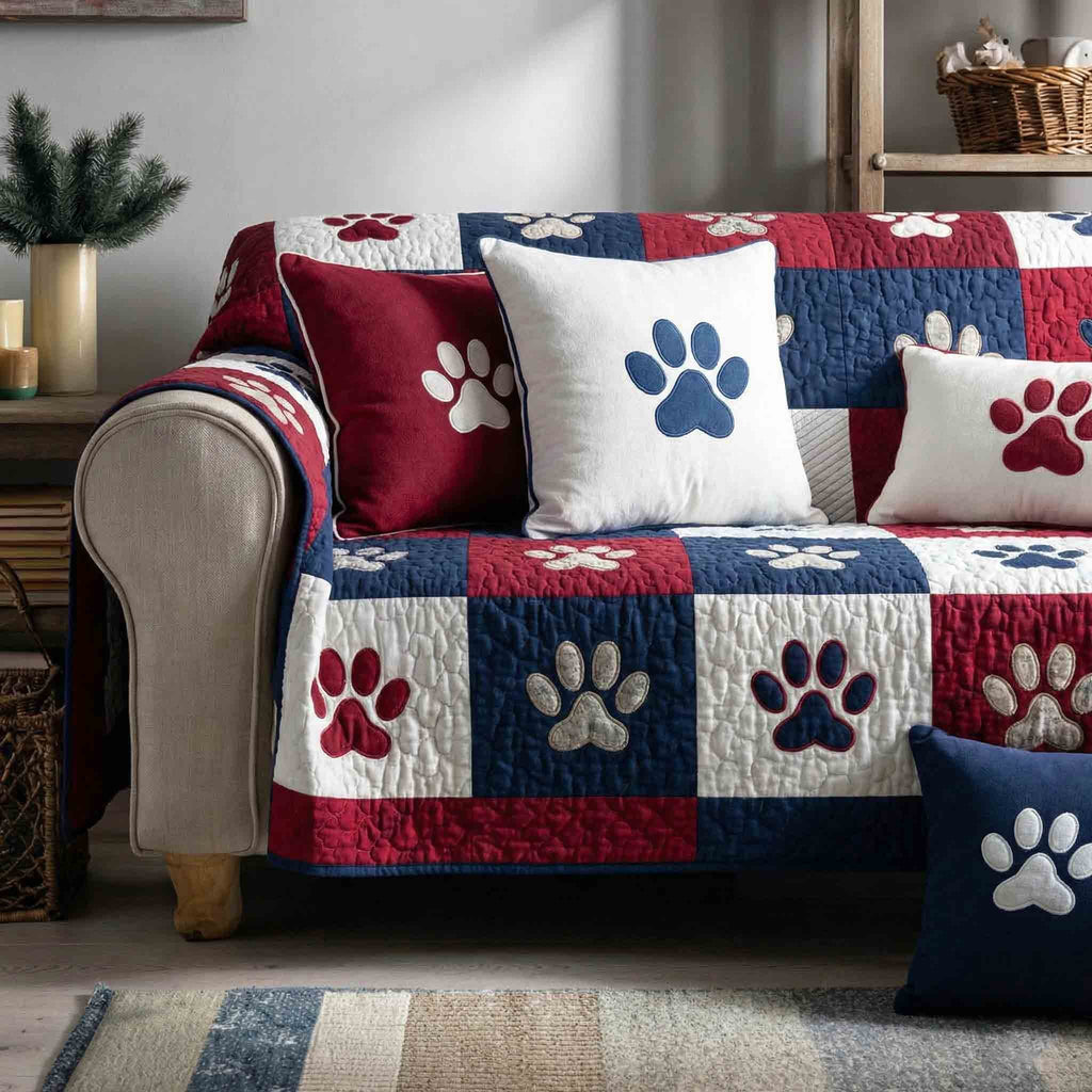 Pawprint Haven Sofa Cover