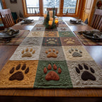 Pawprint Meadow Table Runner