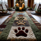 Pawprint Patchwork Table Runner