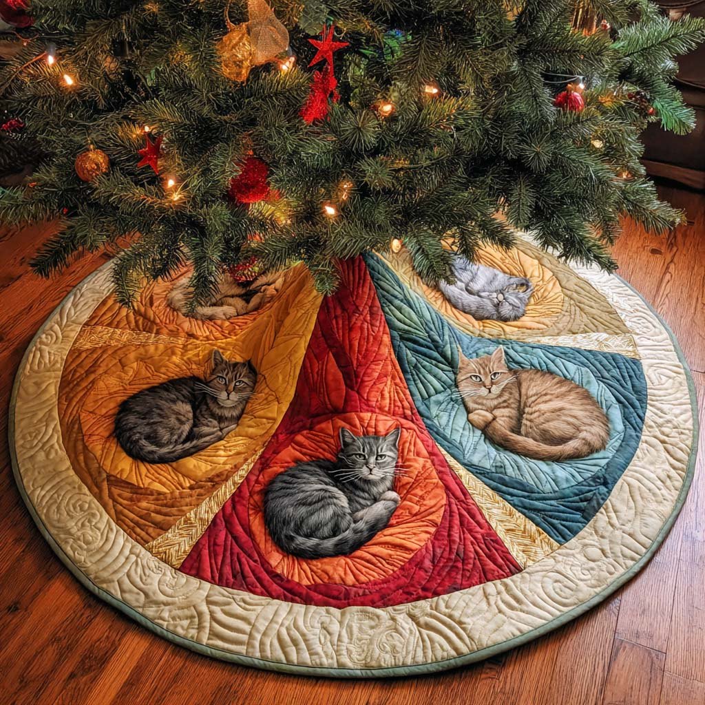 Paws and Patches Christmas Tree Skirt