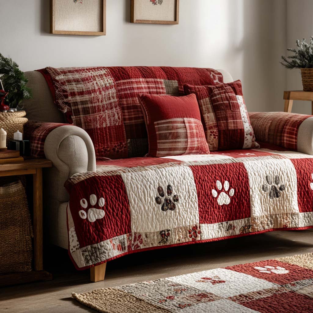 Paws of Cheer Sofa Cover