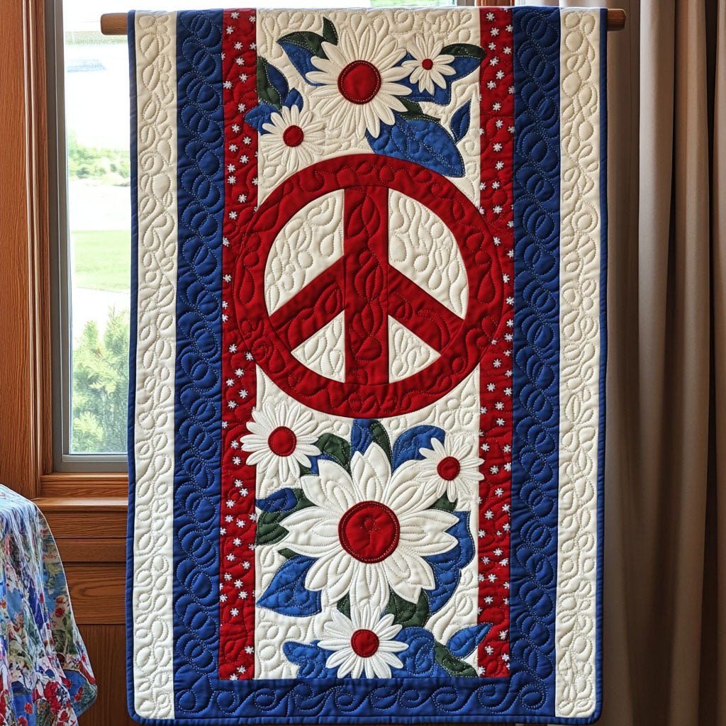 Peace and Petals Table Runner