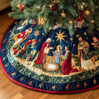 Peace on Earth Christmas Tree Skirt