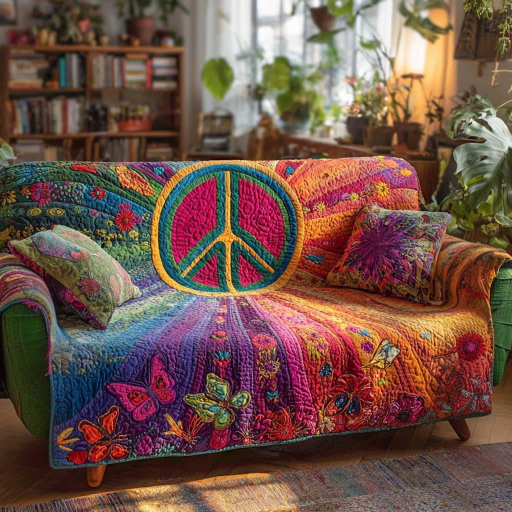 Peaceful Bloom Sofa Cover