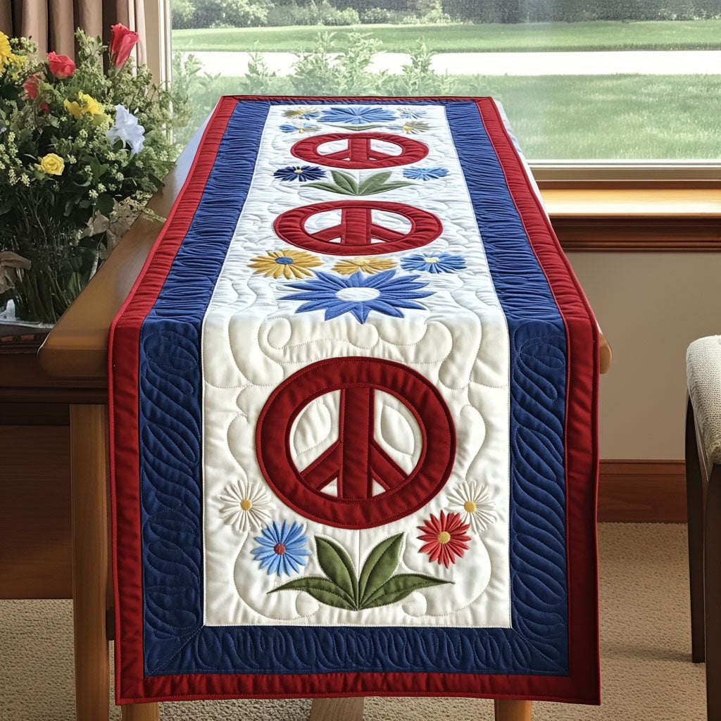 Peaceful Blossoms Table Runner