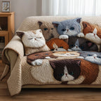 Peaceful Cat Sofa Cover