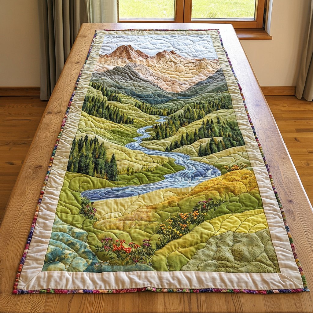 Peaceful Creek Table Runner