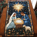 Peaceful Manger Glow Table Runner