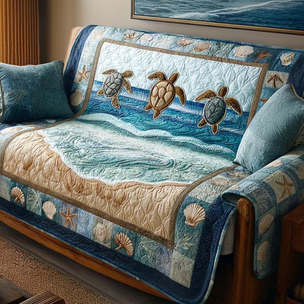 Peaceful Shells Sofa Cover