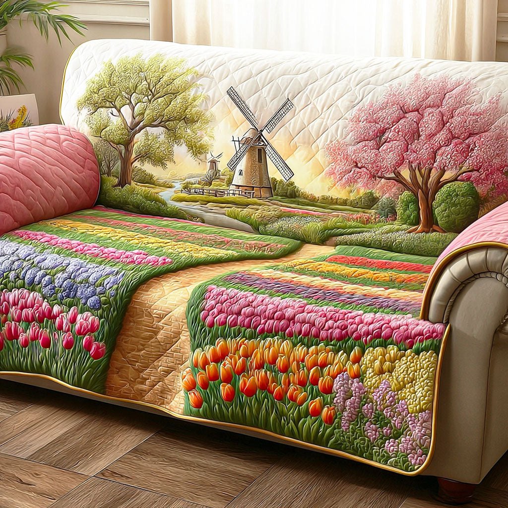 Peaceful Spring Land Sofa Cover