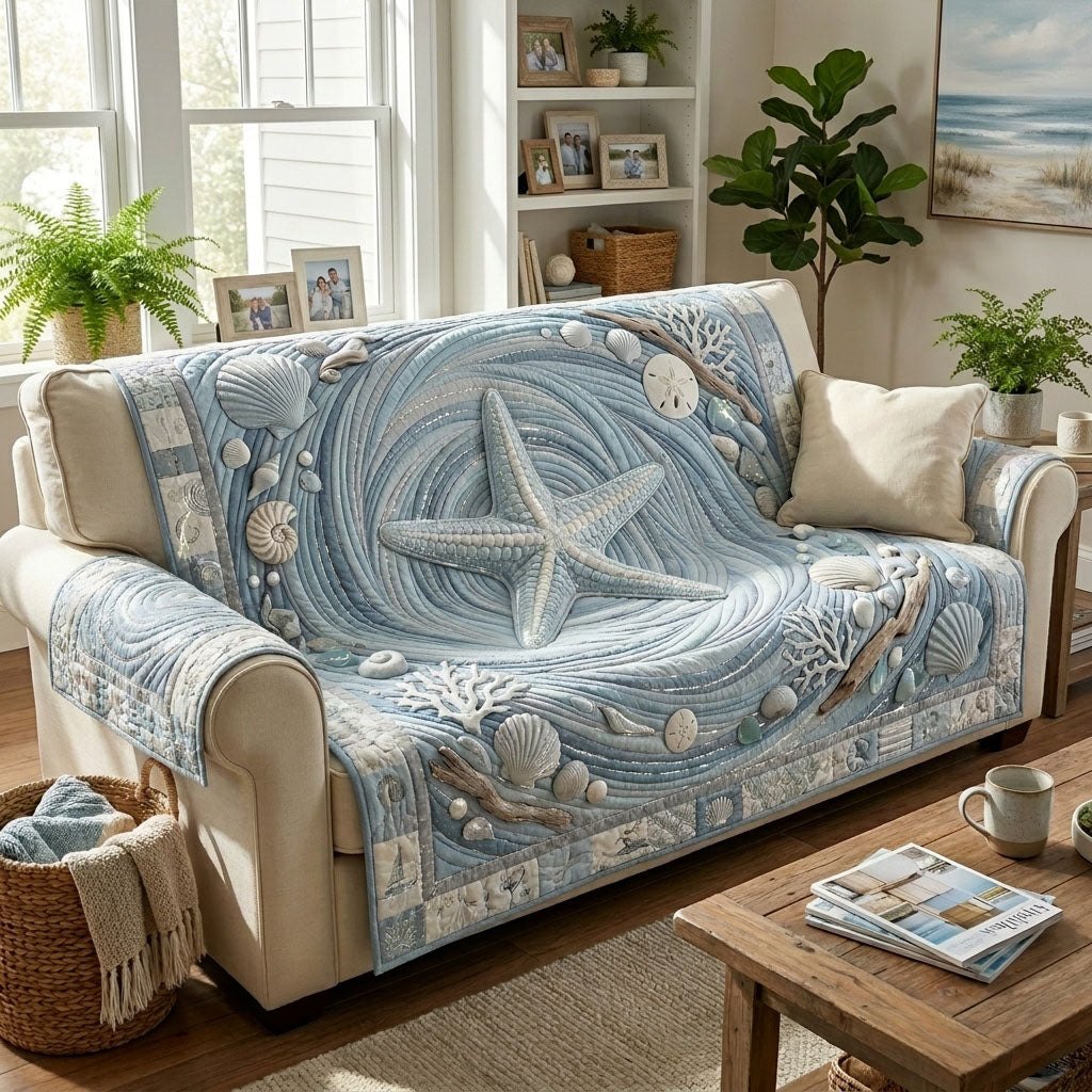 Pearl Coast Dreams Sofa Cover