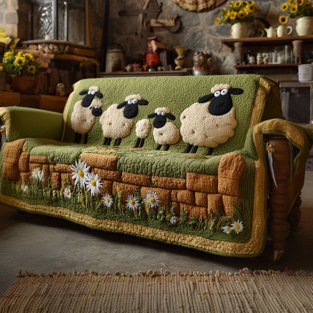 Pebble Wool Parade Sofa Cover