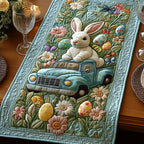 Truck with Bunny and Easter Eggs Table Runner