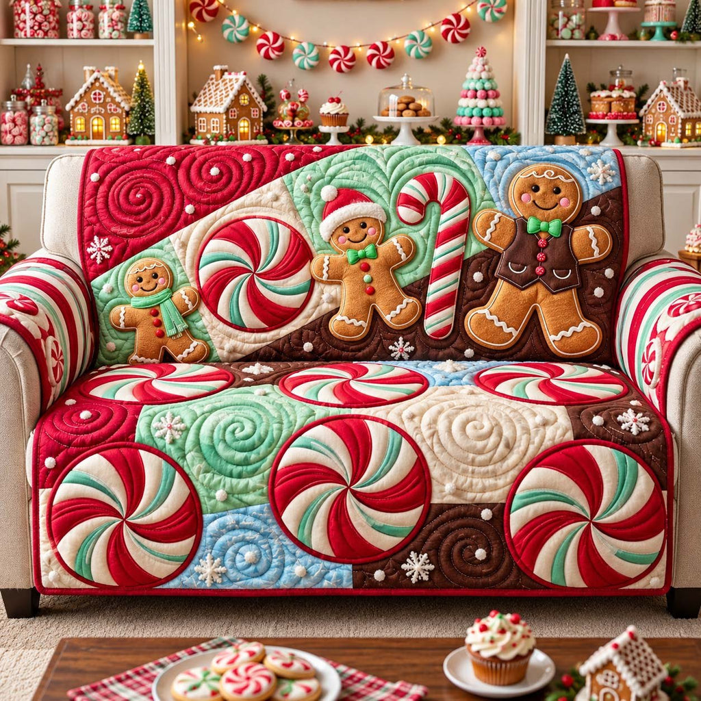 Peppermint Cookie Party Sofa Cover