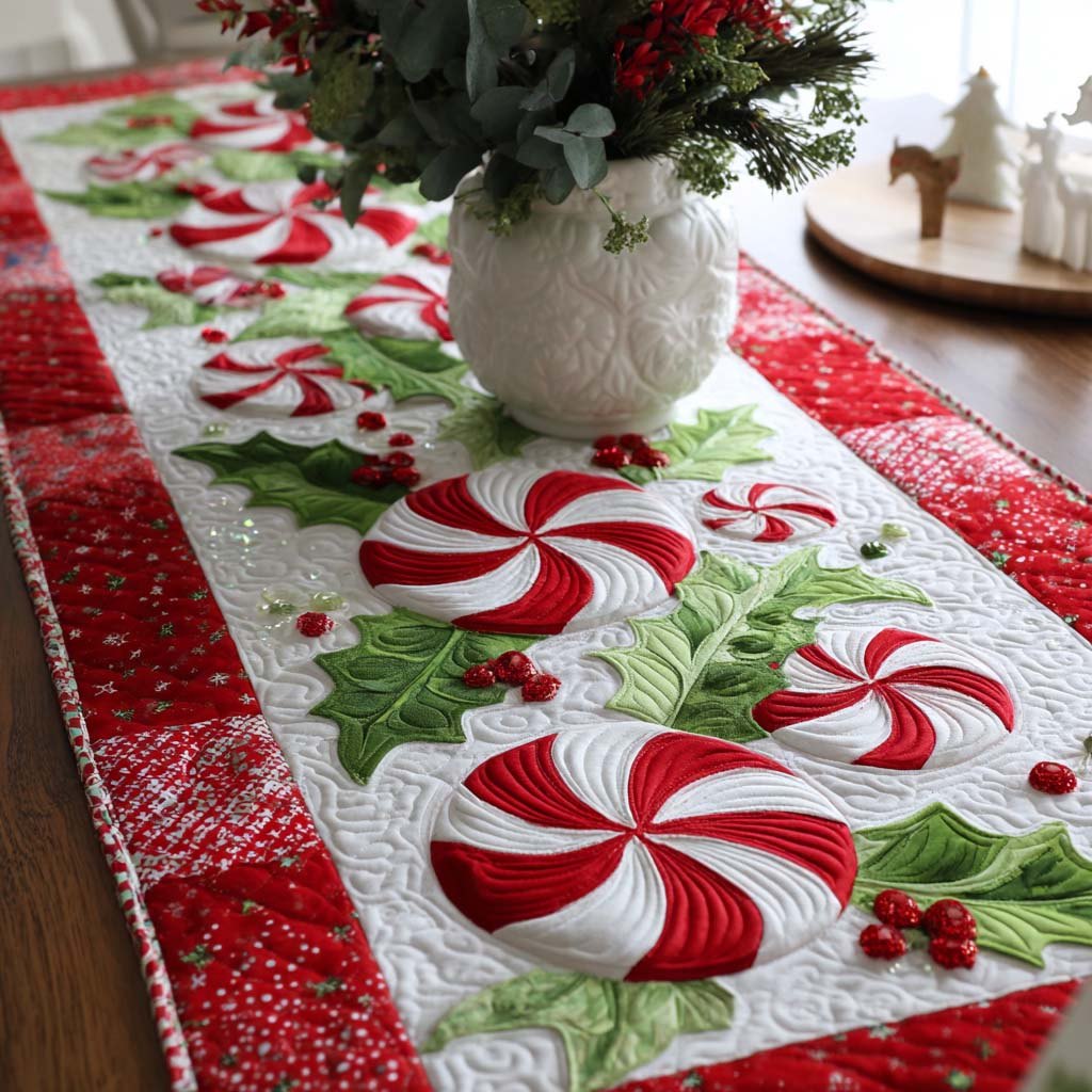 Peppermint Delight Table Runner