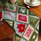 Christmas Blocks with Candy Cane Table Runner