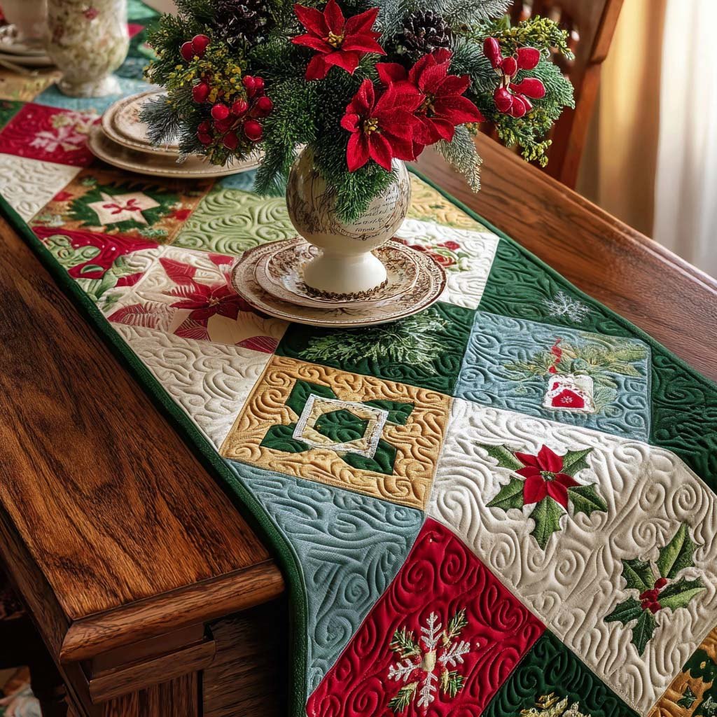 Peppermint Wishes Table Runner