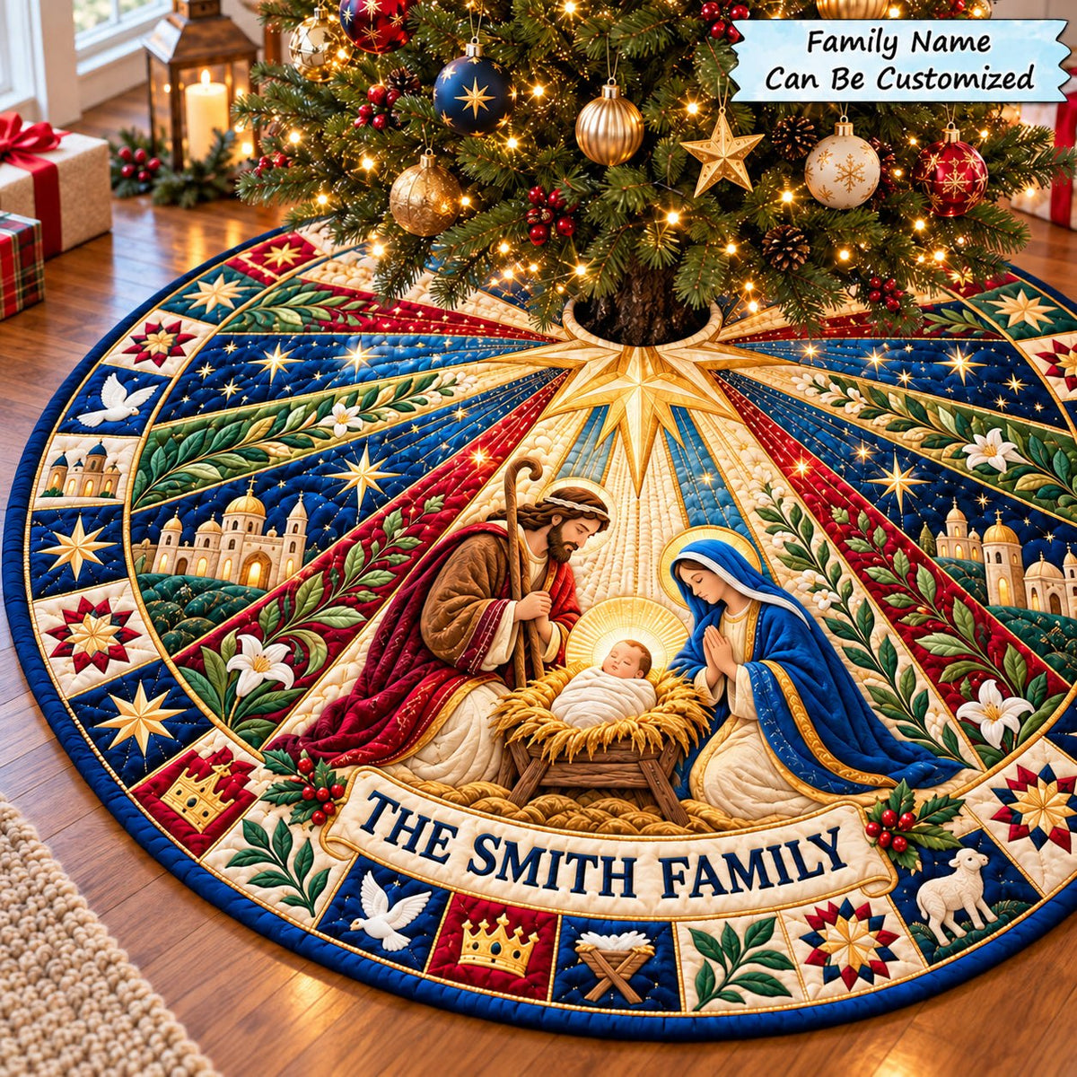 Nativity Christmas Hope Christmas Tree Skirt