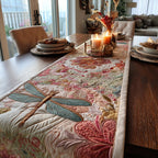 Petal Dance Dragonfly Table Runner