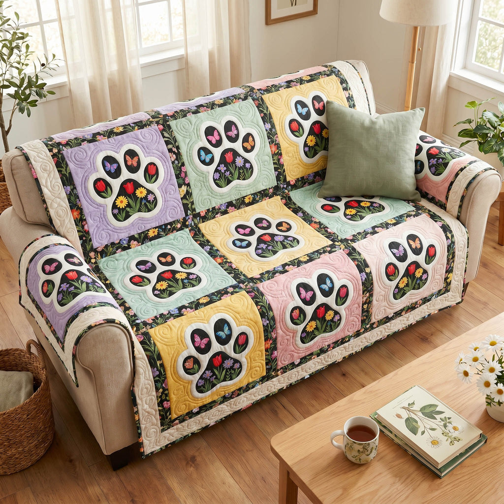 Petal Paws Sofa Cover