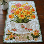Daffodils in a White Pot Table Runner