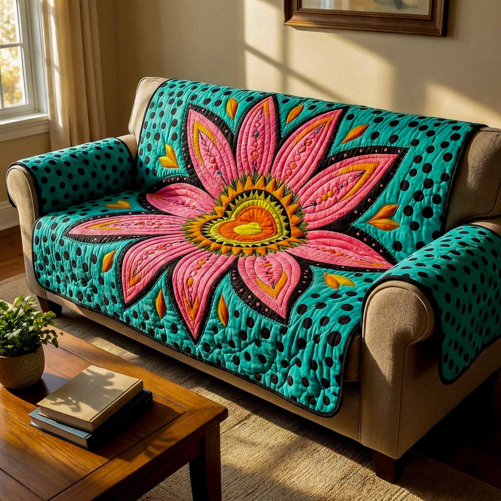 Petal Pulse Sofa Cover
