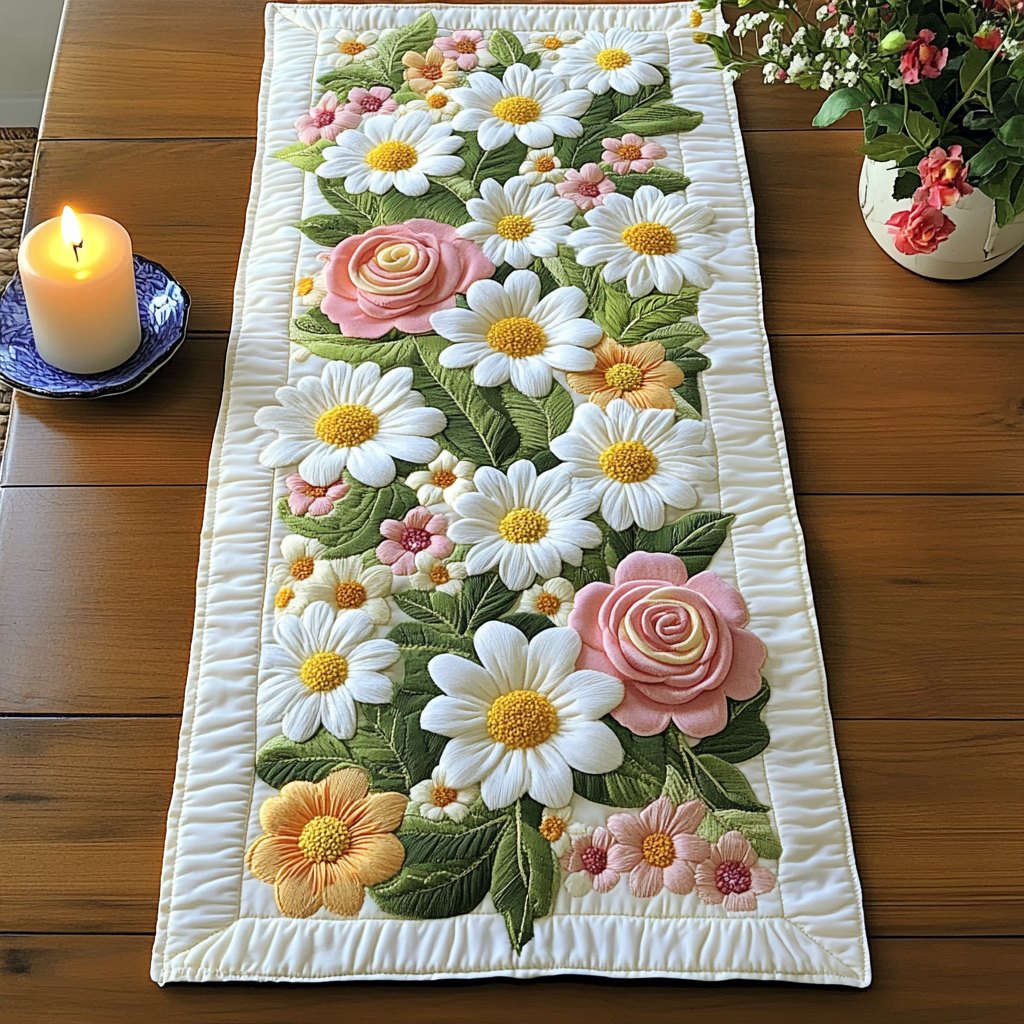 Petal Serenity Table Runner