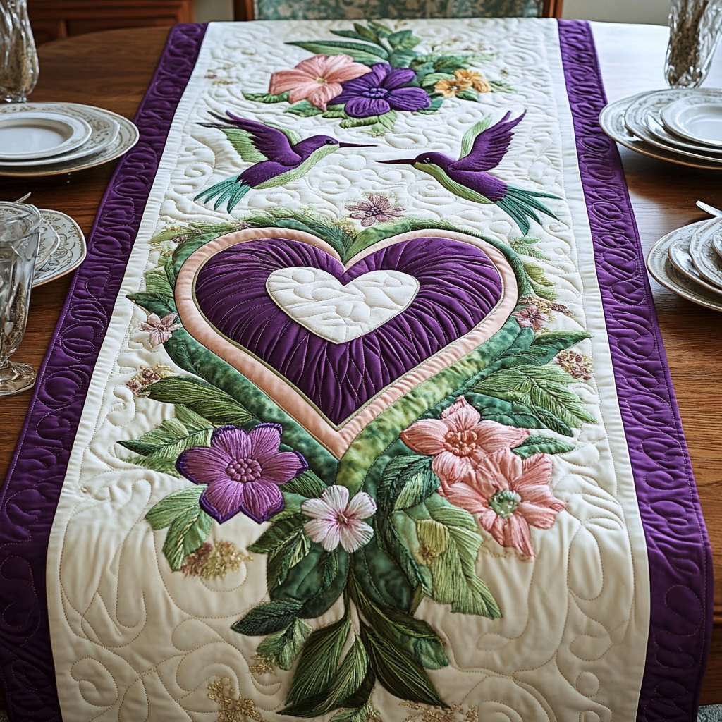 Petal Symphony Table Runner