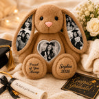 Personalized Graduation Bunny Wall Clock with a custom name set into the design