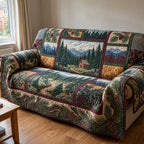 Pine Forest Cabin Sofa Cover