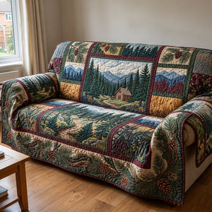 Pine Forest Cabin Sofa Cover - Made to Order