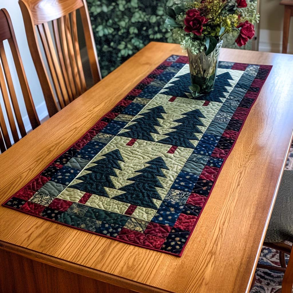 Pine Forest Charm Table Runner