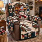 Pine Hearth Snowman Sofa Cover