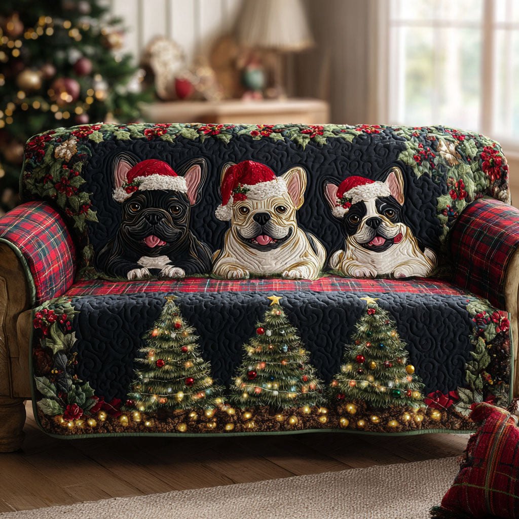Pine Tree Frenchies Sofa Cover