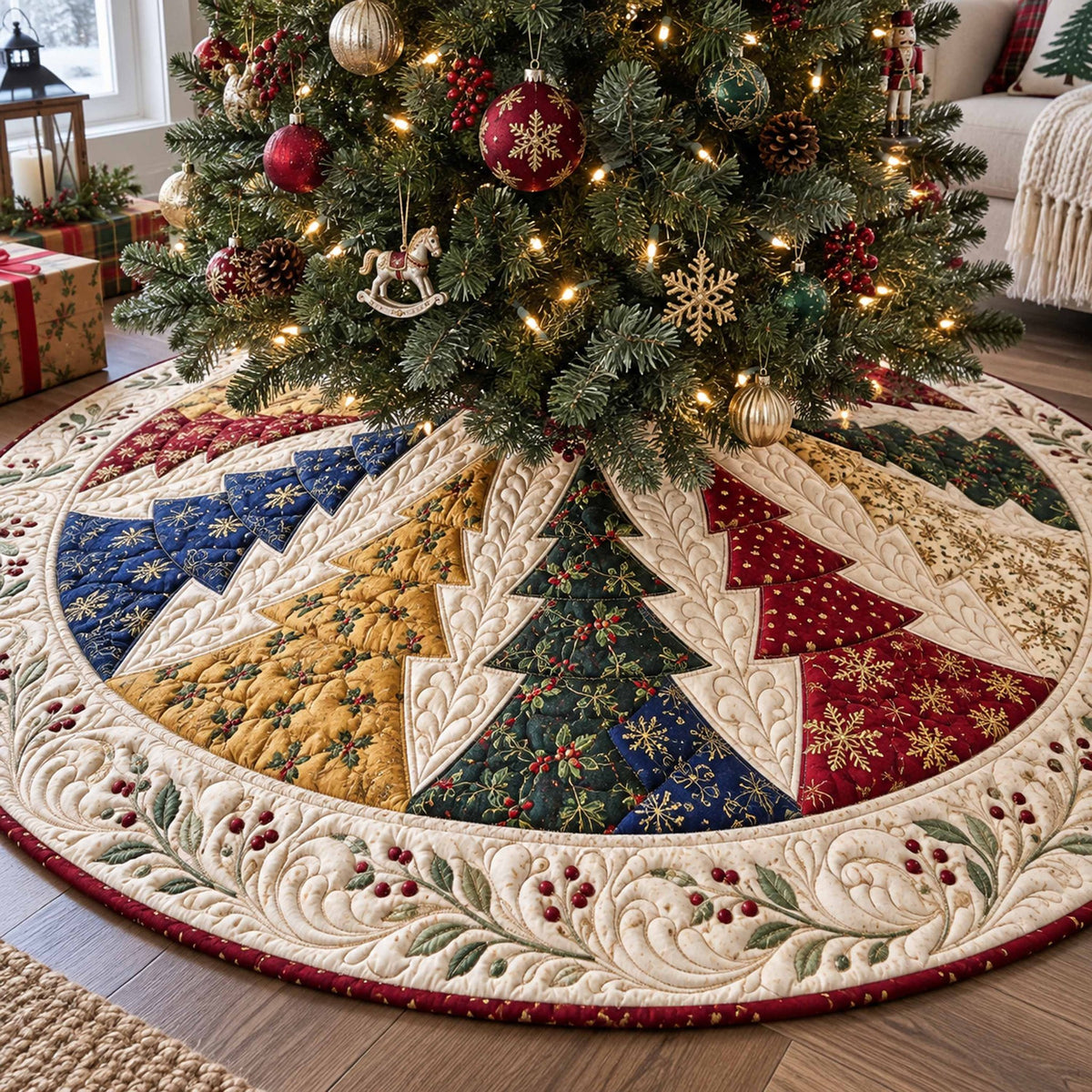 Pine Wishes Christmas Tree Skirt