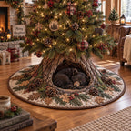 Pinewood Bear Holiday Hideaway Christmas Tree Skirt
