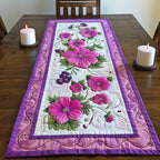 Pink Flowers Table Runner