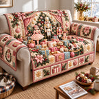 Pink Nutcracker Christmas Dream Sofa Cover
