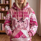 Witch Hat Ghost Pumpkin hoodie, all-over print