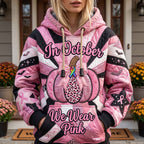 Leopard Pumpkin Broom hoodie, all-over print