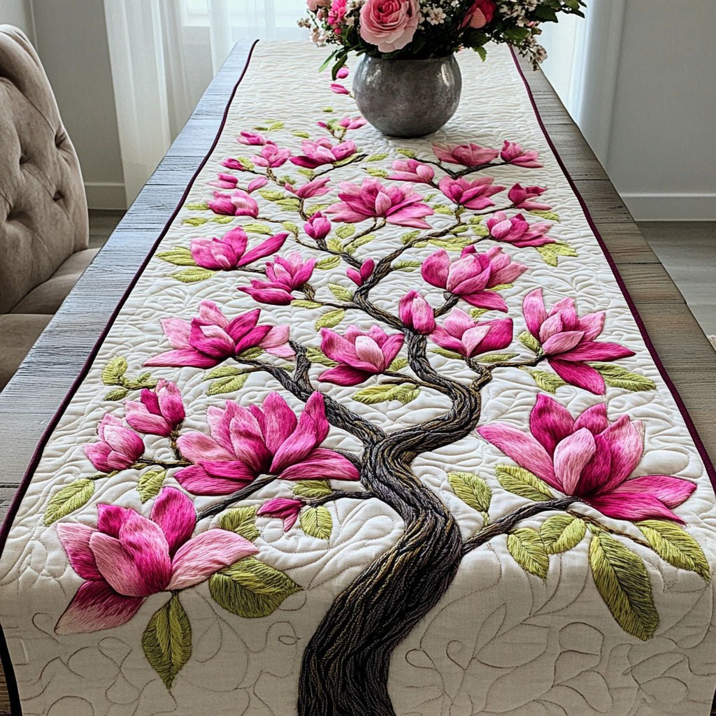 Pink Serenity Table Runner