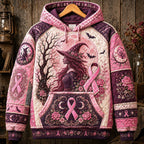 Pink Witch Warrior hoodie, all-over print