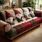 Plaid Beard Buddies Sofa Cover